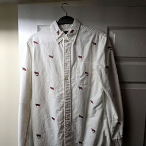 Polo American flag embroidered shirt